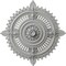 Ekena Millwork Haylynn Ceiling Medallion (Fits Canopies up to 1 1/4"), 29 1/8"OD x 1 1/4"ID x 4"P, Frost CM29HYFRF - alternate 1
